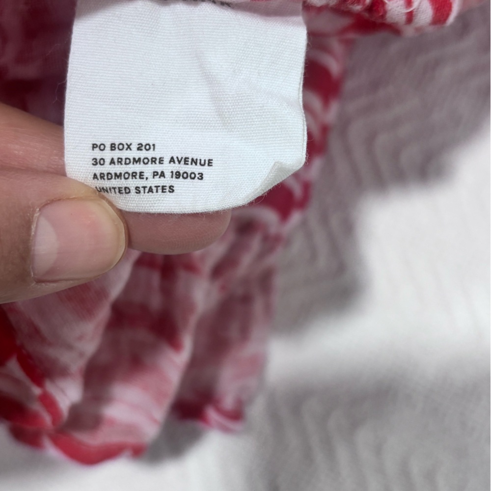 Charming Red and White Kids Ruffle Blouse - Picture 5 of 10